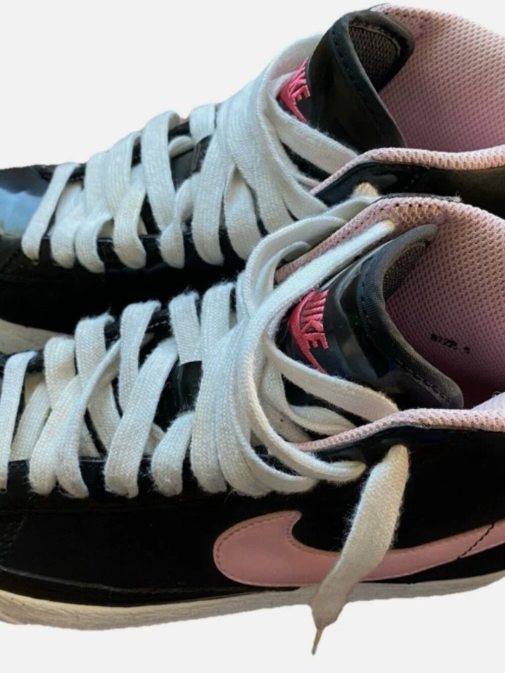 Nike Blazer Mid Black/Pink – (Women's 6.5) - Picture 4 of 6